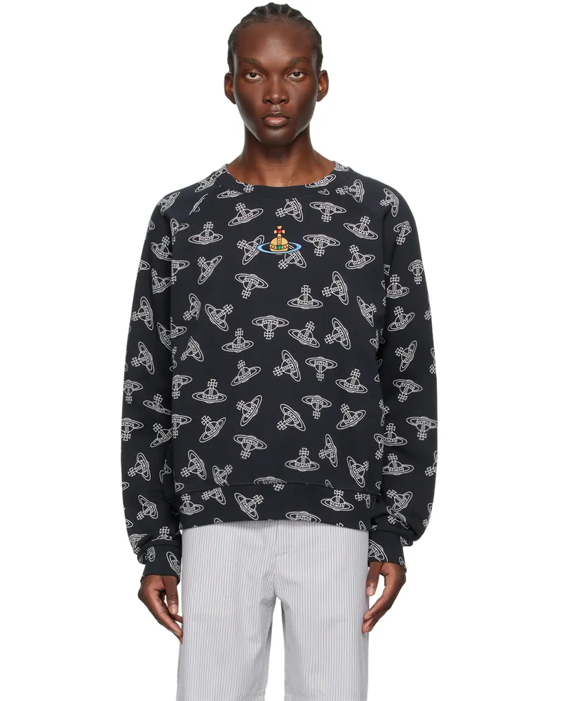 Vivienne Westwood Navy Raglan Sweatshirt Aw24-navy