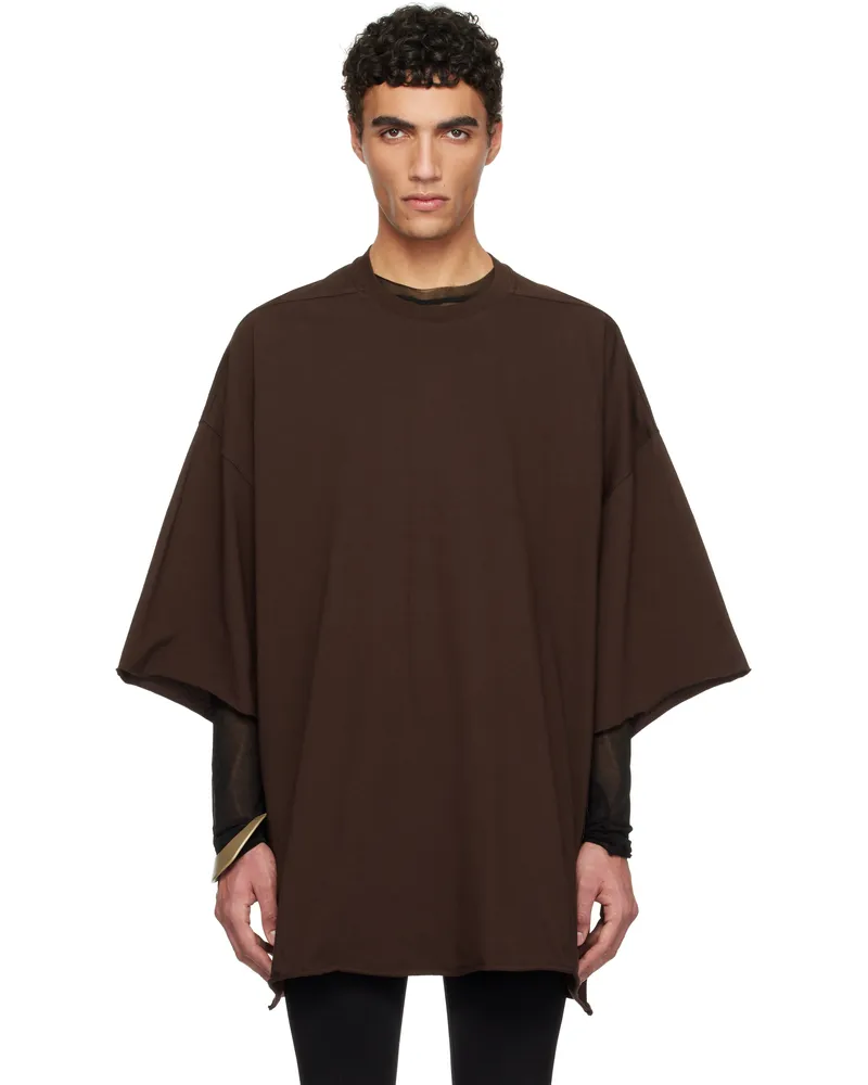 Rick Owens Brown Hollywood Tommy T-shirt 14