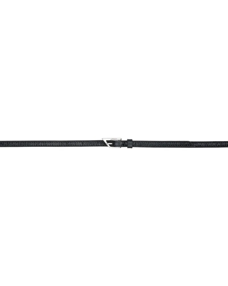 ATTICO Black Pin-Buckle Belt 100