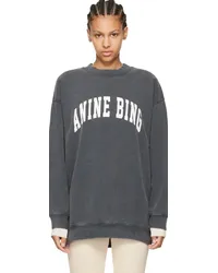 Anine Bing Black Tyler Sweatshirt Washed