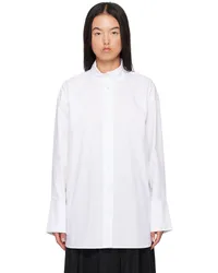 ROTATE Birger Christensen White Oversize Shirt Bright