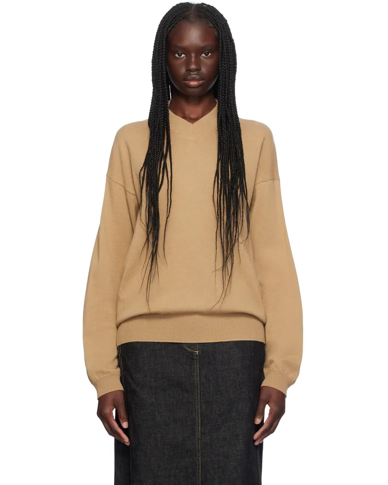 Studio Nicholson Tan Fiore Sweater Peanut