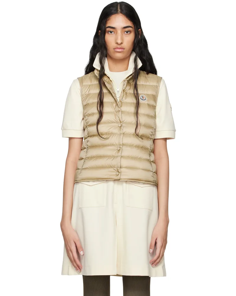 Moncler Beige Liane Down Vest 205