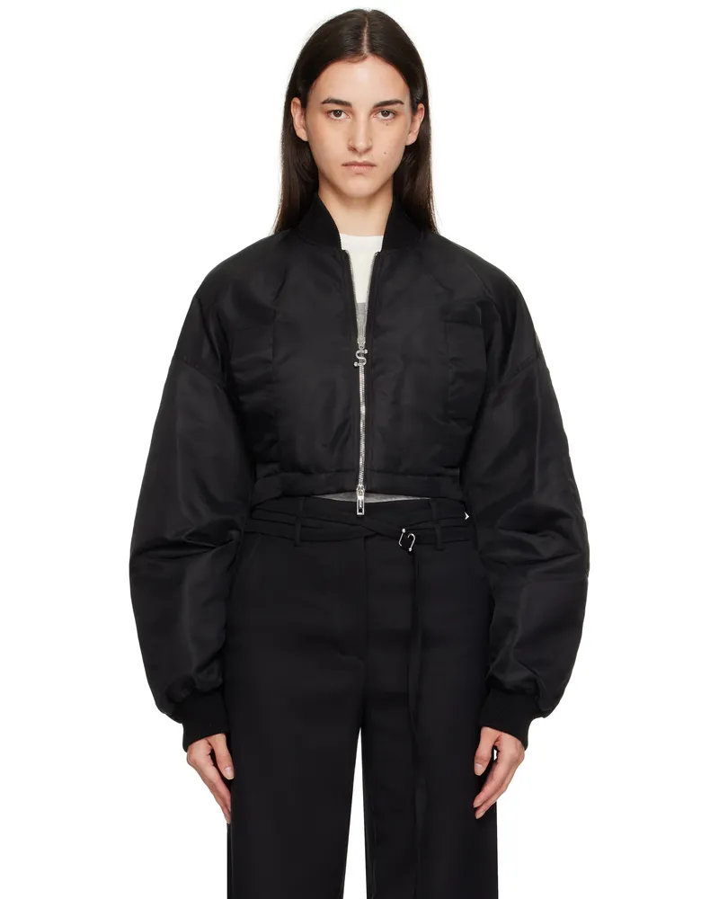 SPORTMAX Black Avenue Bomber Jacket 003