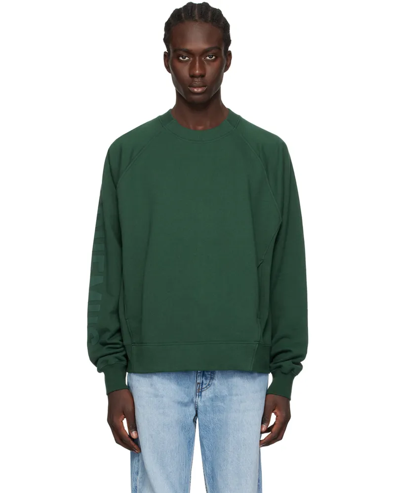 Jacquemus Green Les Classiques 'Le sweatshirt Typo' Sweatshirt Dark