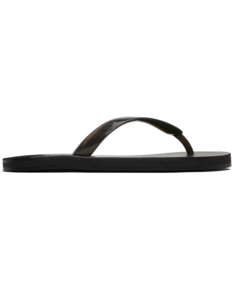 Ancient Greek Sandals Black Saionara Jelly Flip-Flops Black