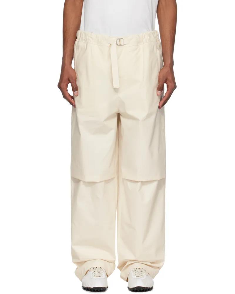 Jil Sander Off-White Belted Trousers 280