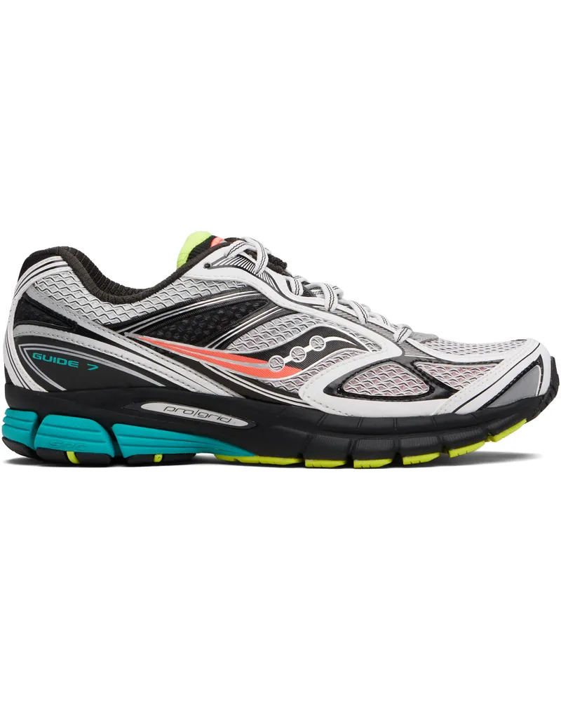 Saucony Black & White ProGrid Guide 7 Sneakers White