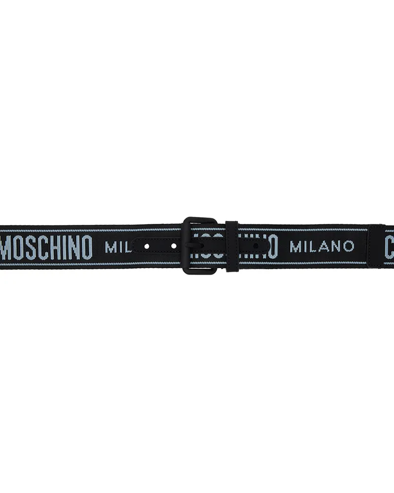 Moschino Black Tape Belt A9555