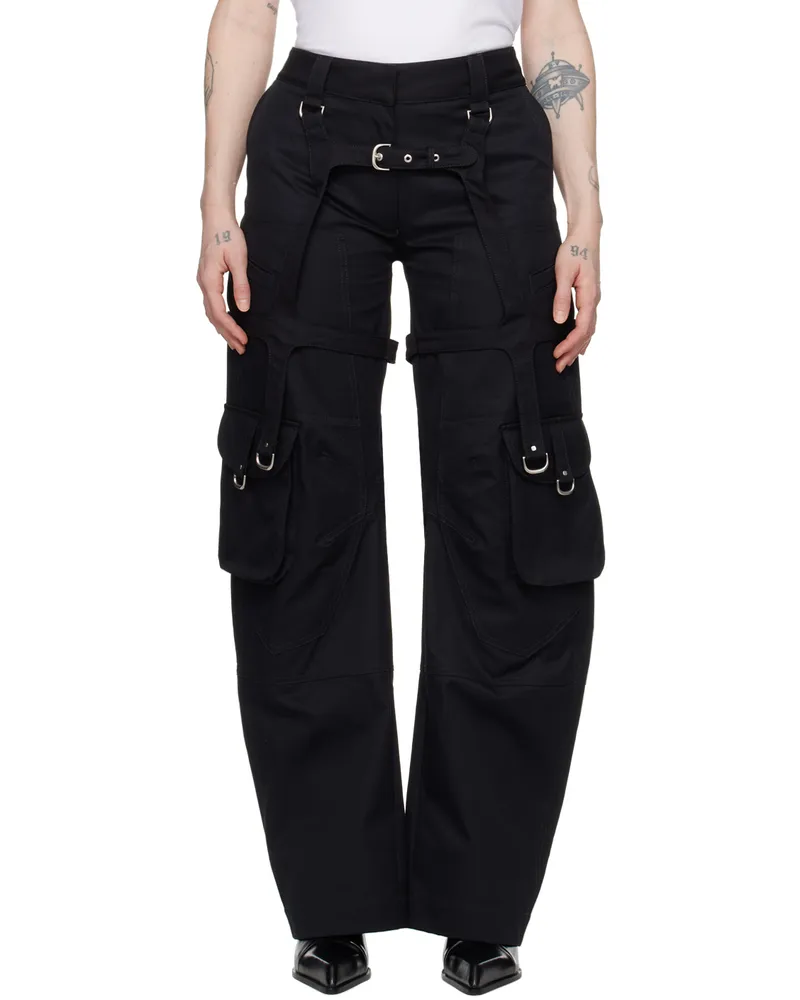 OFF-WHITE Black Harness Trousers Black
