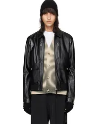 Mackage Black Chance Leather Jacket Black