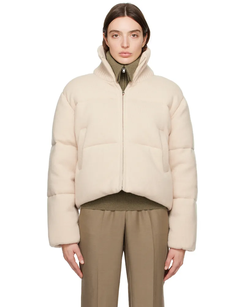 Joseph Off-White Quilted Down Jacket 1275