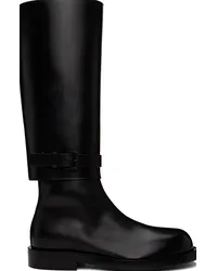 Ann Demeulemeester Black Ted Riding Boots Black