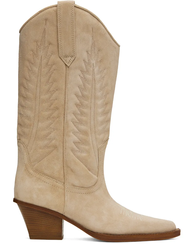 Paris Texas Beige Rosario Boots Ecru