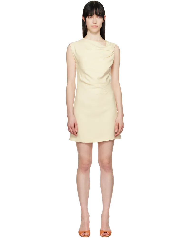 MSGM Off-White Twisted Minidress 02