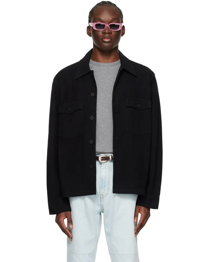 Our Legacy Black Evening Coach Jacket Black