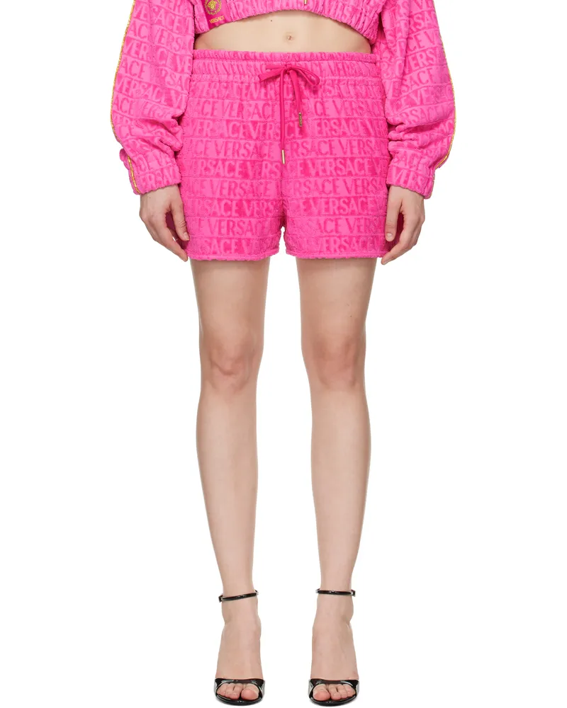 Versace Pink 'I Heart Baroque' Shorts Z4584-fuxia