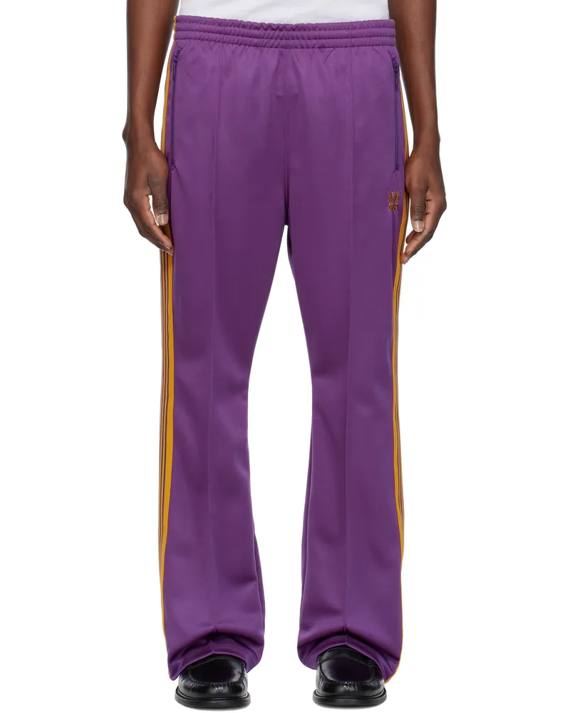 NEEDLES Purple Boot-Cut Track Pants C-purple