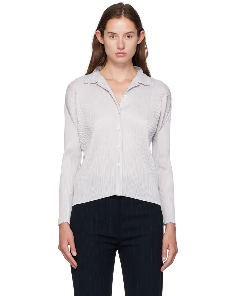 Issey Miyake Gray Basics Blouse 10