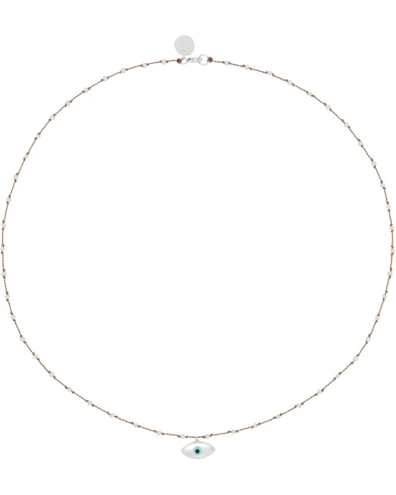 Undercover Brown See Real Flowers Edition UC1E4N02-4 Necklace Beige