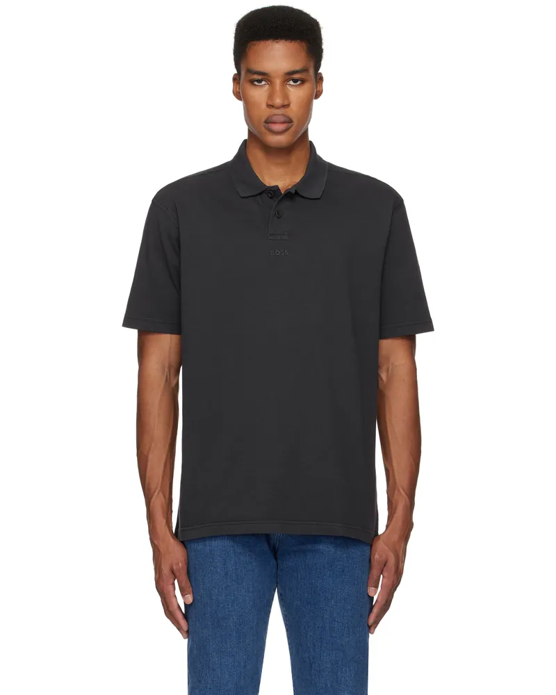 HUGO BOSS Black Jersey Polo 001-black