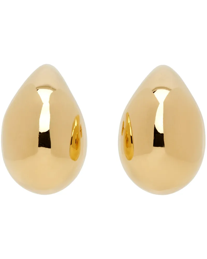 Bottega Veneta Gold Small Drop Earrings 8120