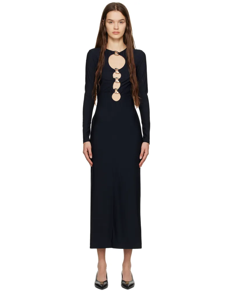 Burberry Black Cutout Maxi Dress Black