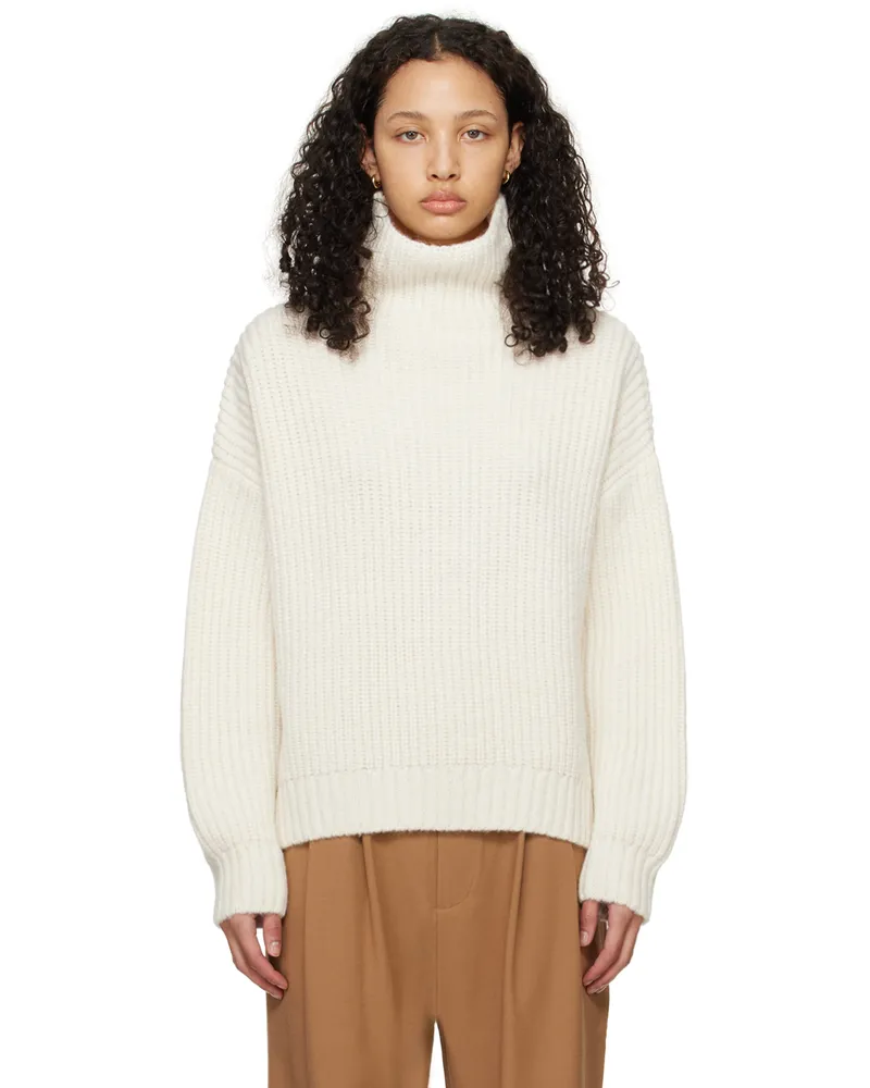 Anine Bing Off-White Sydney Turtleneck Ivory