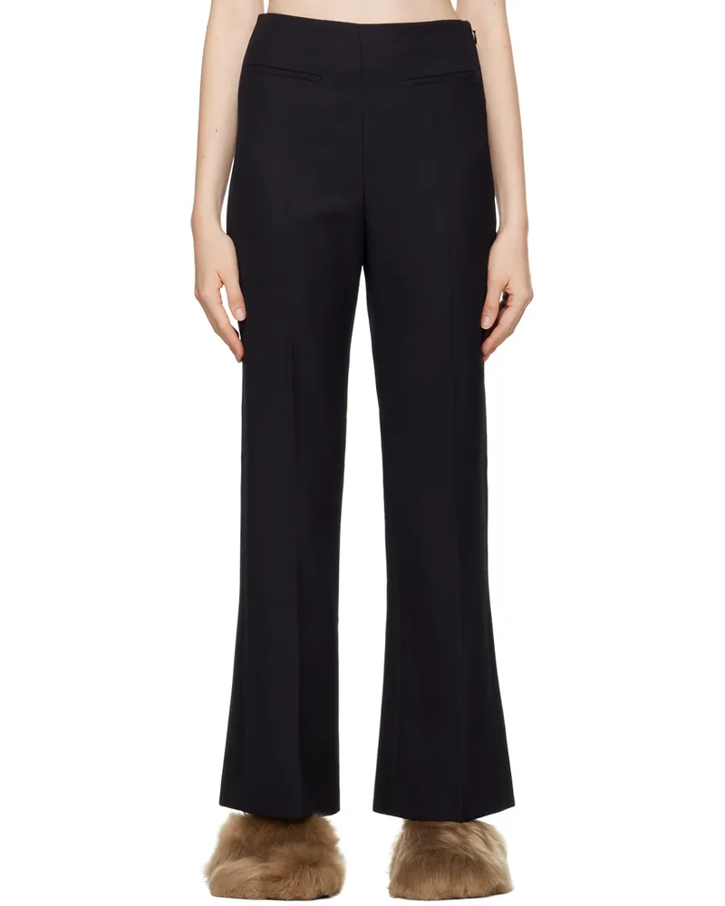 Carven Black Cropped Trousers Black