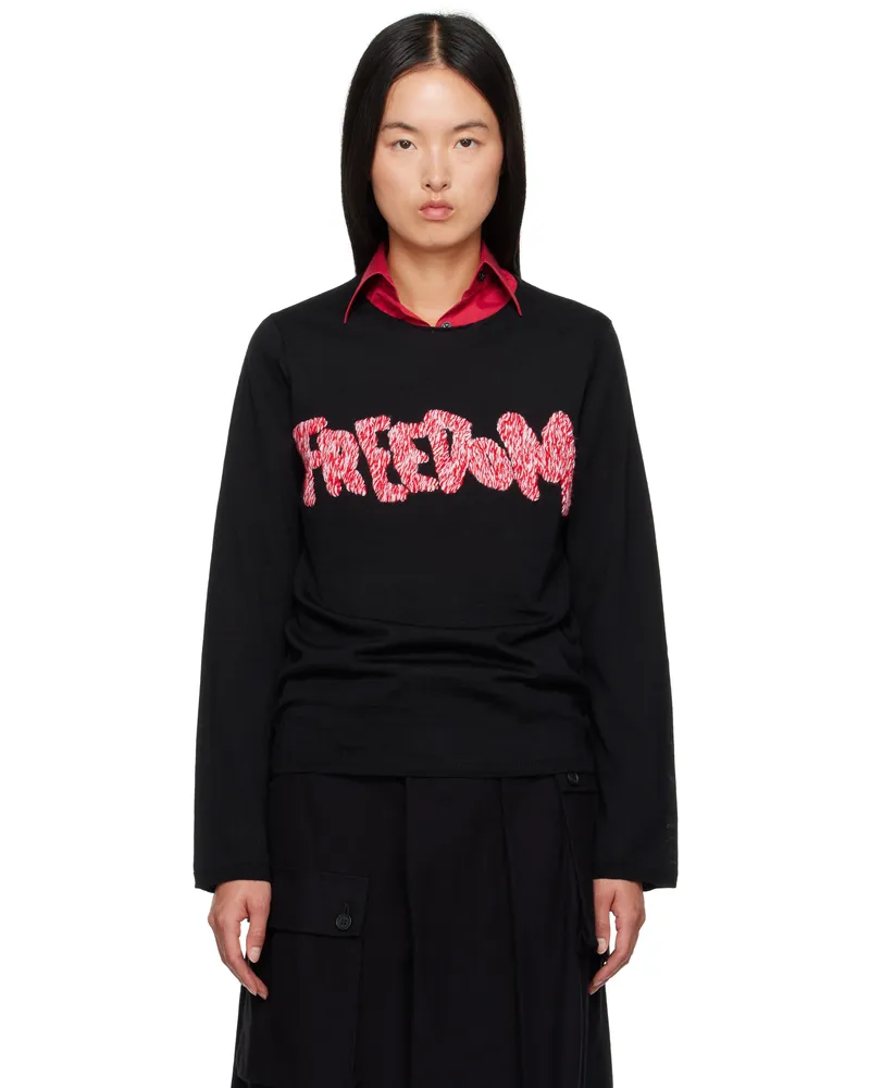 Comme des Garçons Black 'Freedom' Sweater 1