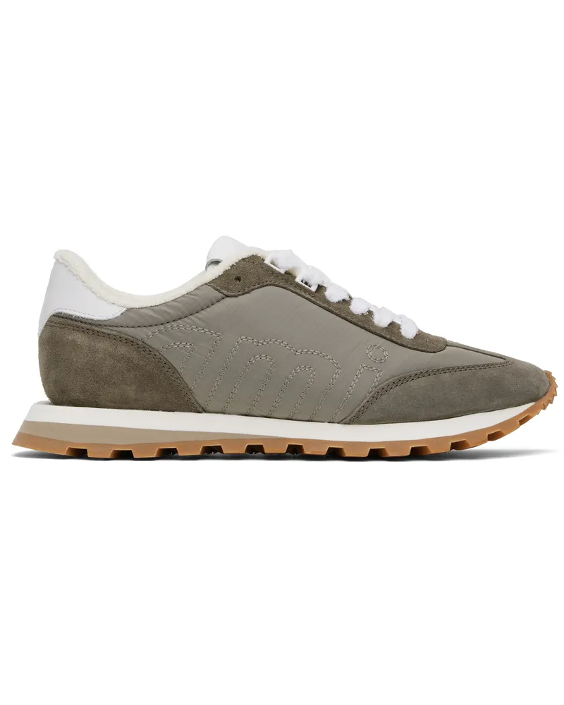 AMI Paris Taupe New Rush Sneakers 0952