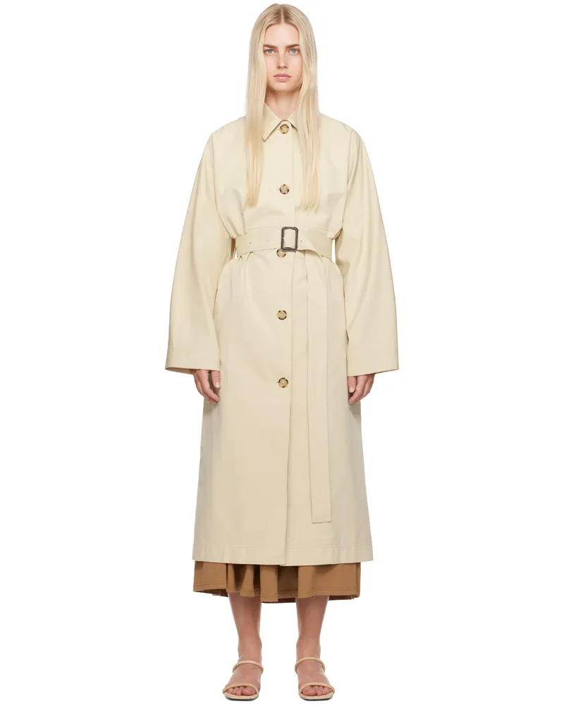 Totême Tan Tumbled Trench Coat 044