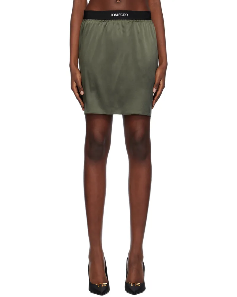 Tom Ford SSENSE Exclusive Khaki Miniskirt Fg819