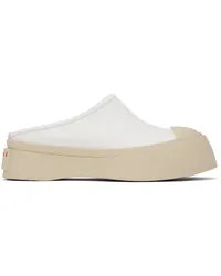 Marni White Leather Pablo Slippers 00wlily