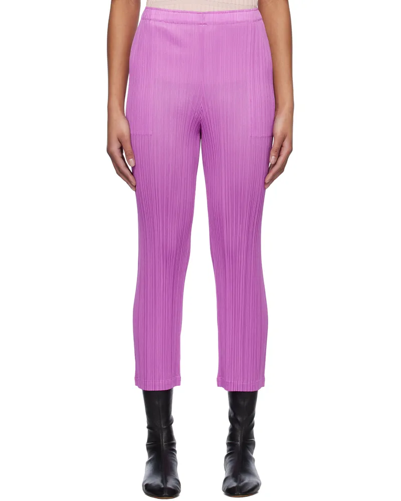 Issey Miyake Purple Monthly Colors January Trousers 83