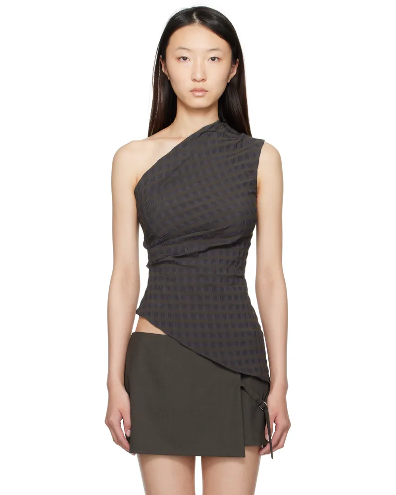 Paloma Wool Brown & Blue Win Top 112