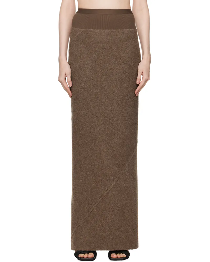 Rick Owens Brown Porterville Coda Maxi Skirt 134