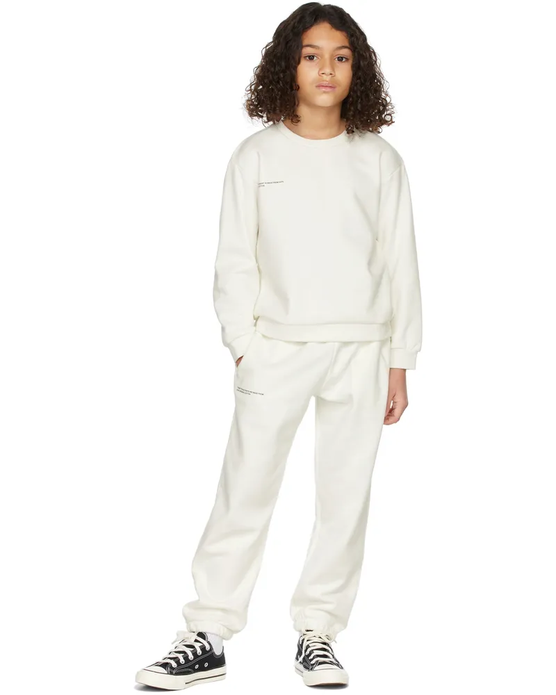 PANGAIA Kids Off-White Organic Cotton 365 Sweatshirt Off-white