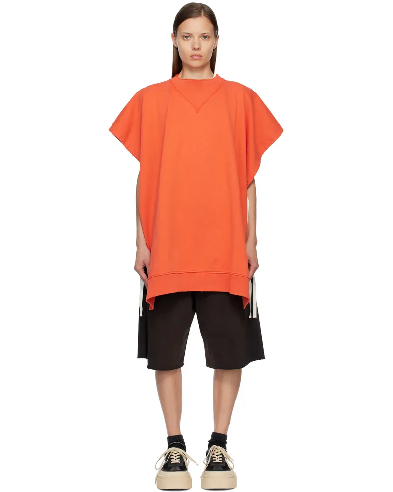 Maison Margiela Orange Draped Sweatshirt 204