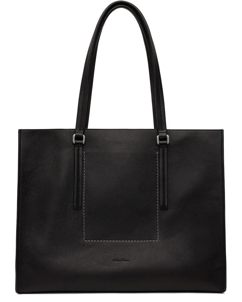 Rick Owens Black Hollywood Edith Shopper Tote 09