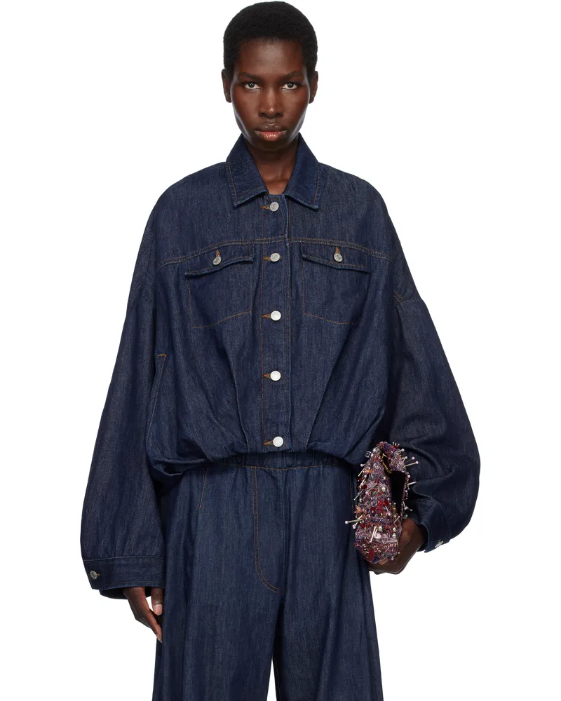 Dries van Noten Indigo Overdyed Denim Jacket 507