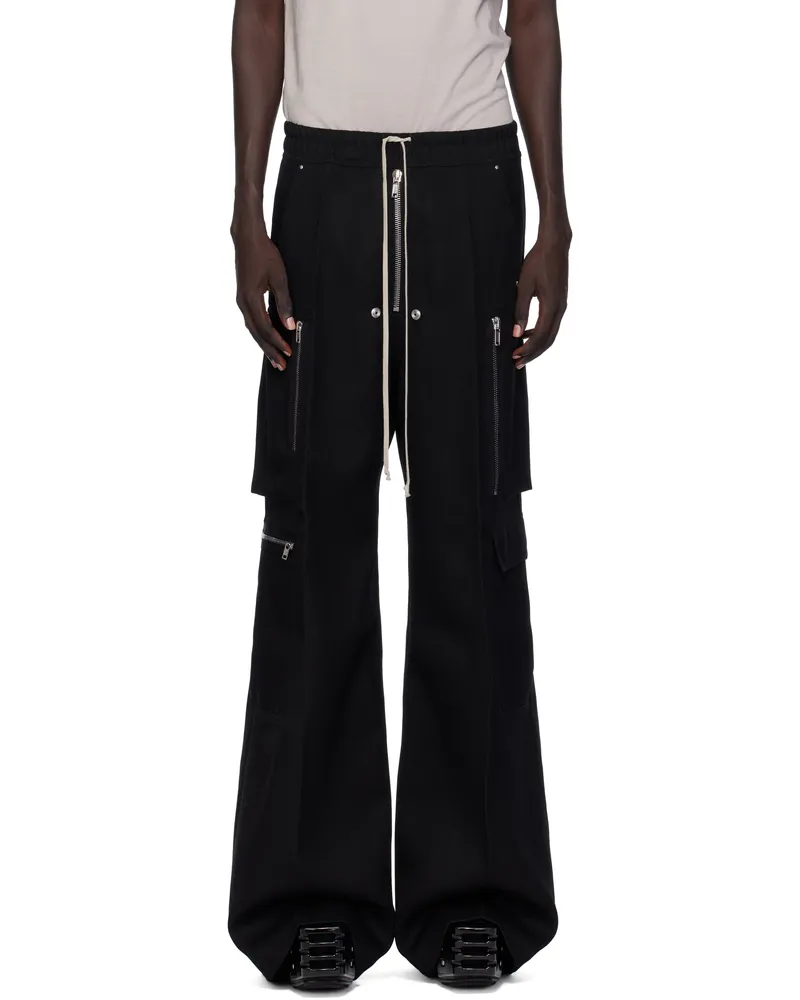 Rick Owens Black Concordians Cargobelas Cargo Pants 09
