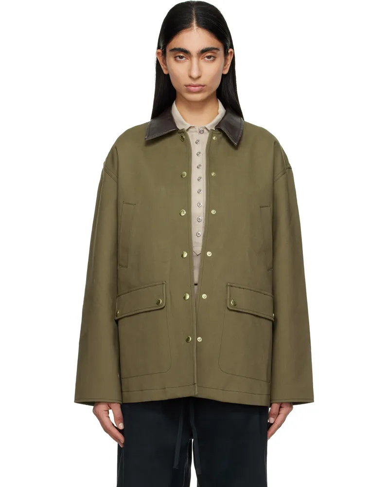 Rag & Bone Khaki Cassidy Cotton Jacket Army