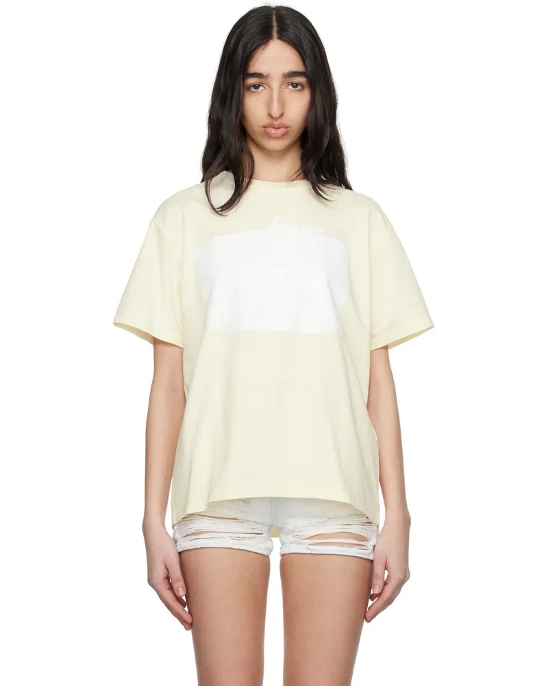 Maison Margiela Yellow Heavy Cotton Jersey T-shirt 151