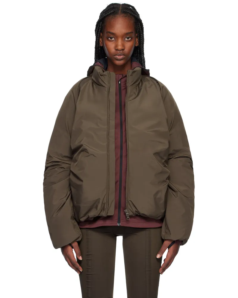 Post Archive Faction Brown 7.0 Right Down Jacket Brown