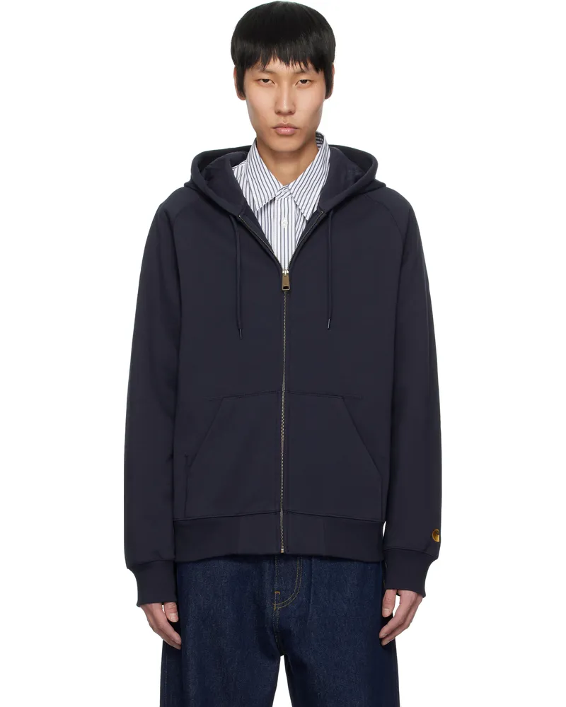 Carhartt WIP Navy Chase Hoodie 2mzxx