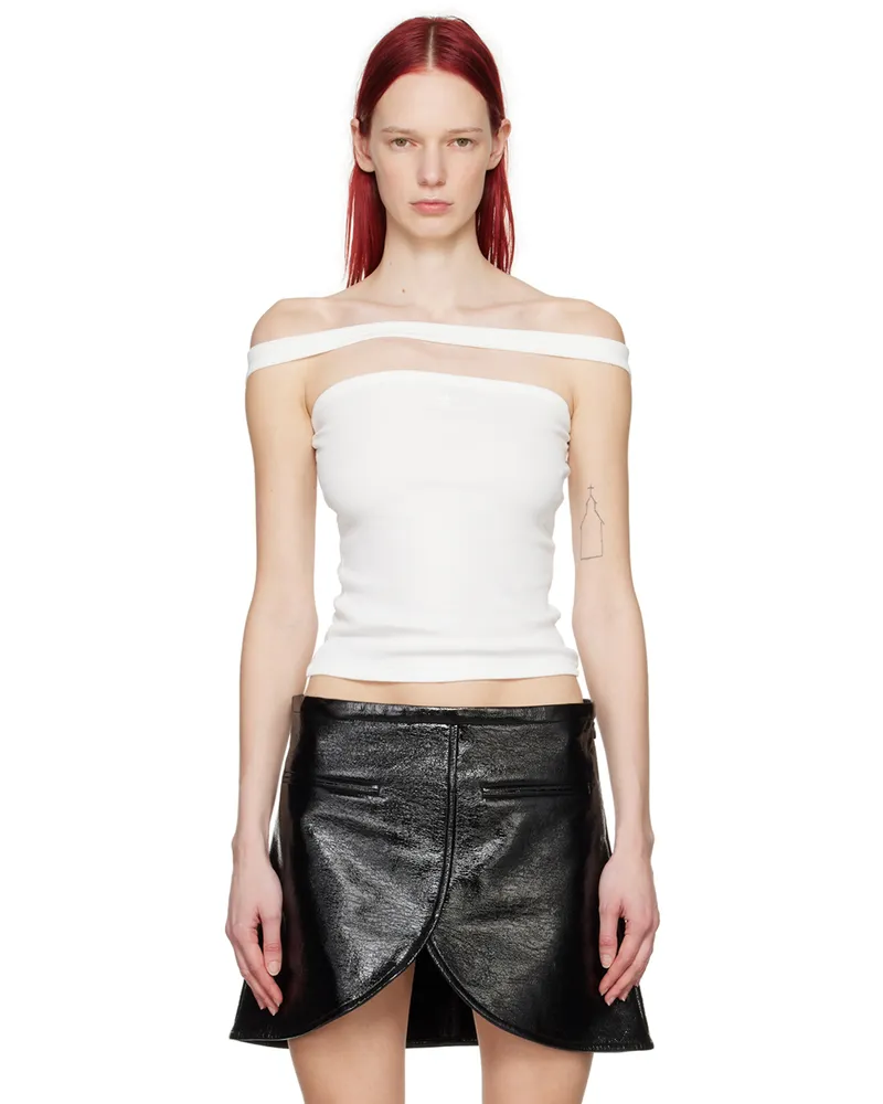 Courrèges White Hyperbole 90's Tank Top 0001