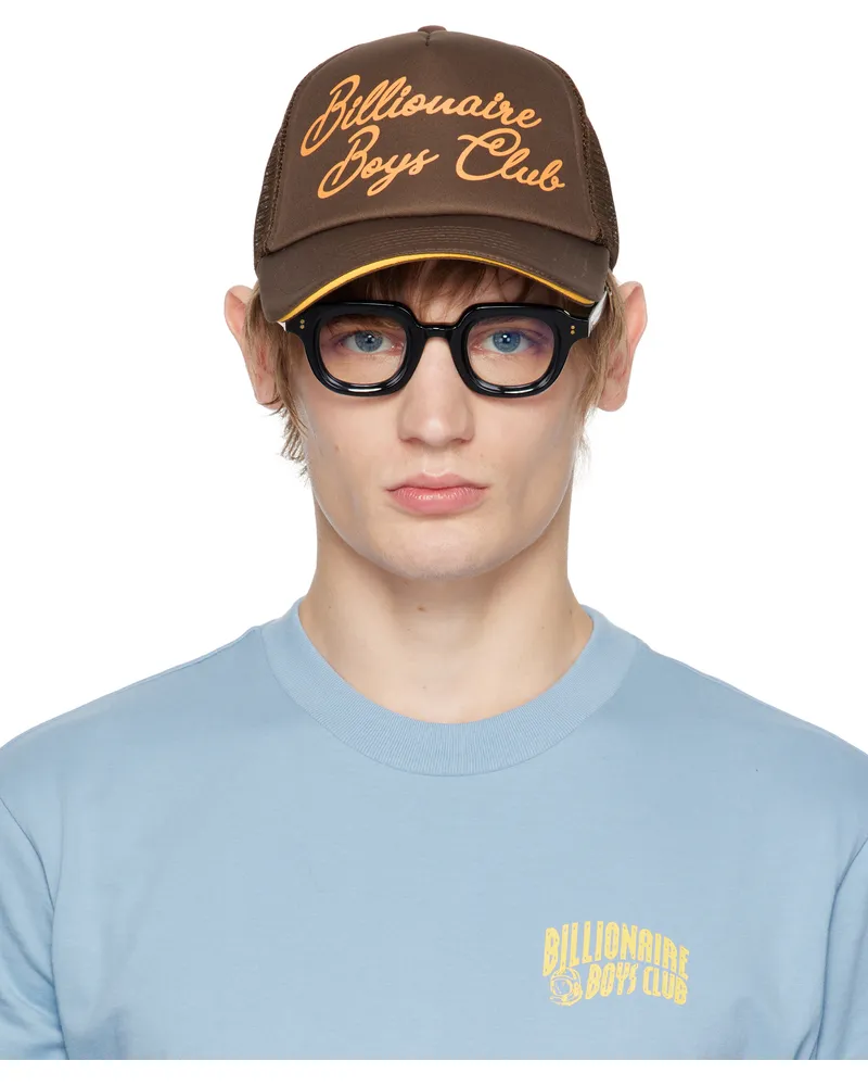 Billionaire Boys Club Brown Script Trucker Cap Brown