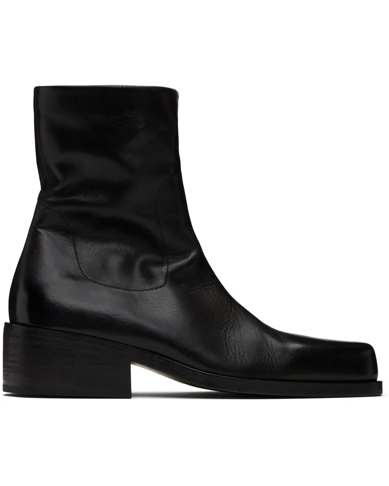 Marsèll Black Cassello Ankle Boots Black