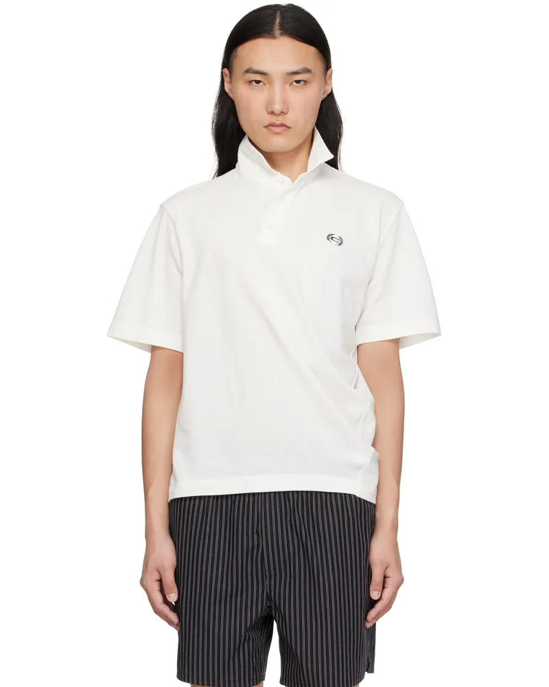 Commission White Twisted Polo White